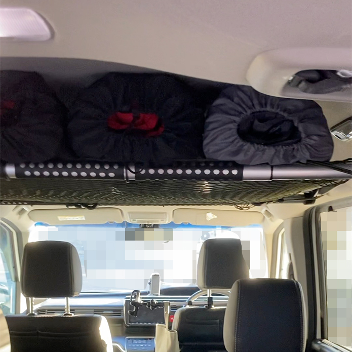 簡単キャンプ積載改革 車内のスペースをバーとネットで有効活用 ステップワゴン ミニバン 編 Pamapampのキャンプブログ